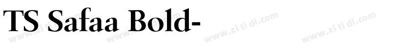 TS Safaa Bold字体转换